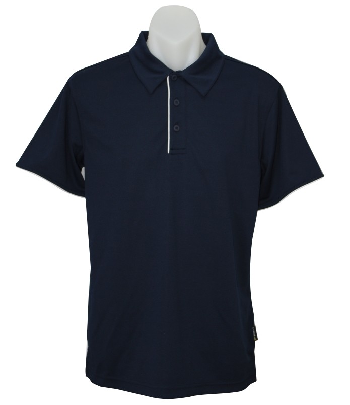 navy white yarra ladies polo